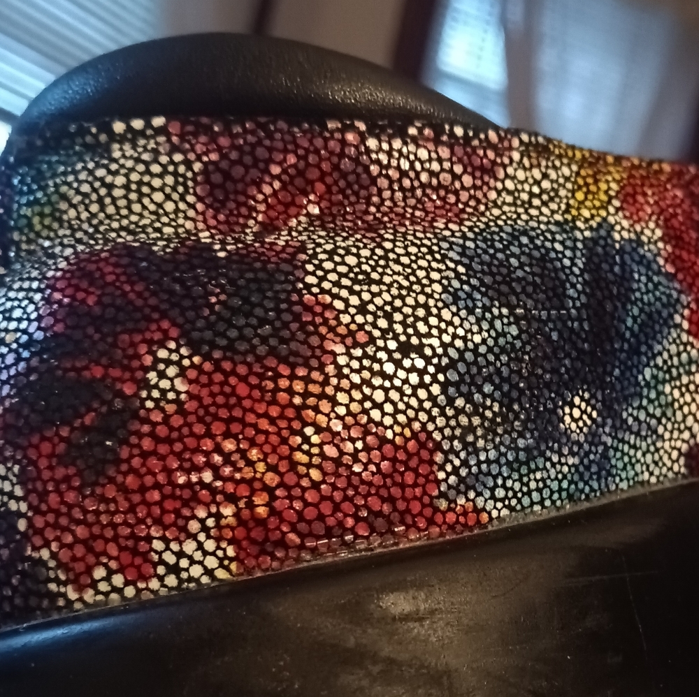 Alegria Multi Colored Floral Dot Kel Bloomies Nursing Clogs By PG Lite Size 9.5